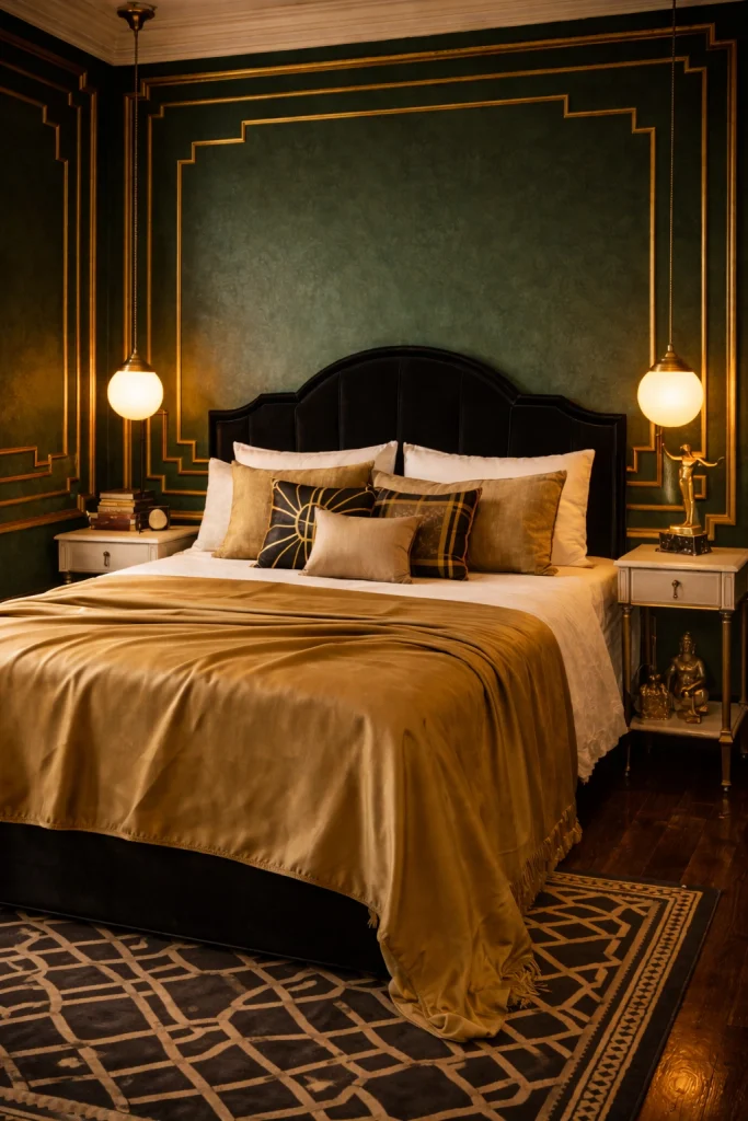 1920s Art Deco Vintage Bedroom Style