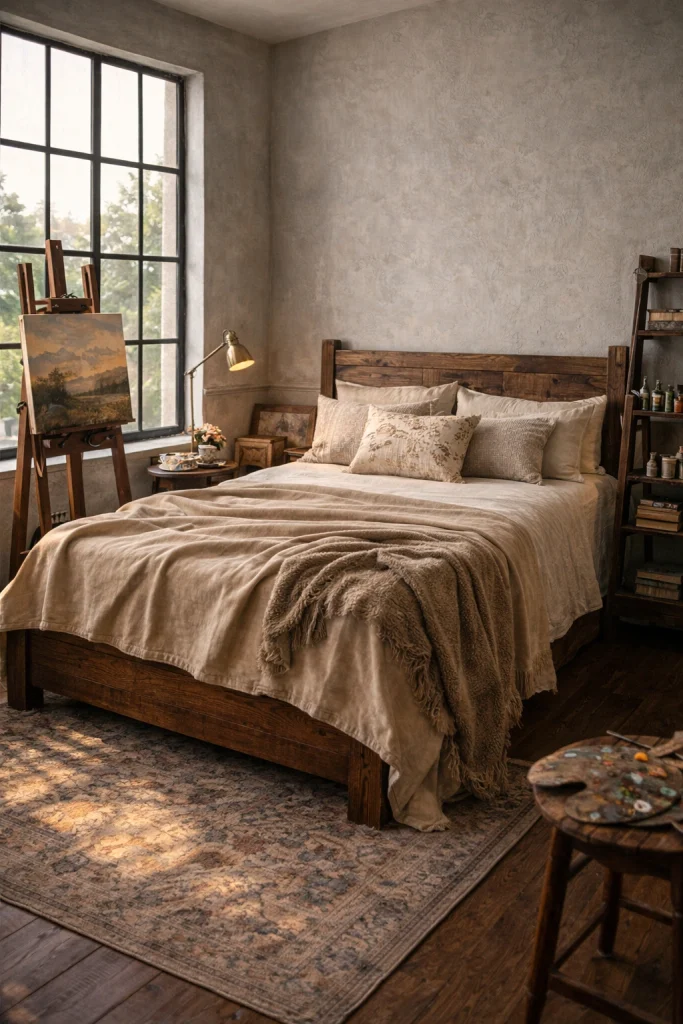Antique Painter’s Studio Bedroom Style