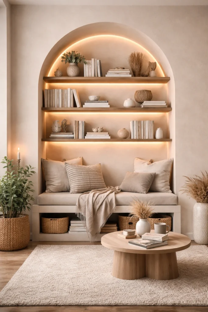 Arched Niche Reading Library Style