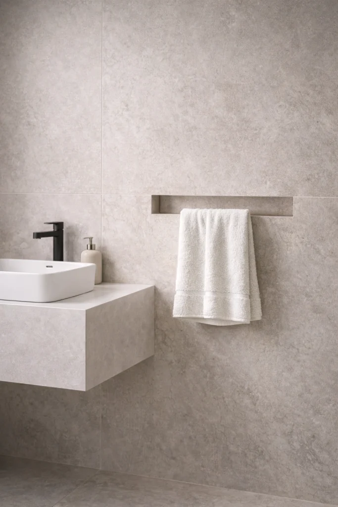 Architectural Wall Slot Towel Holder Style