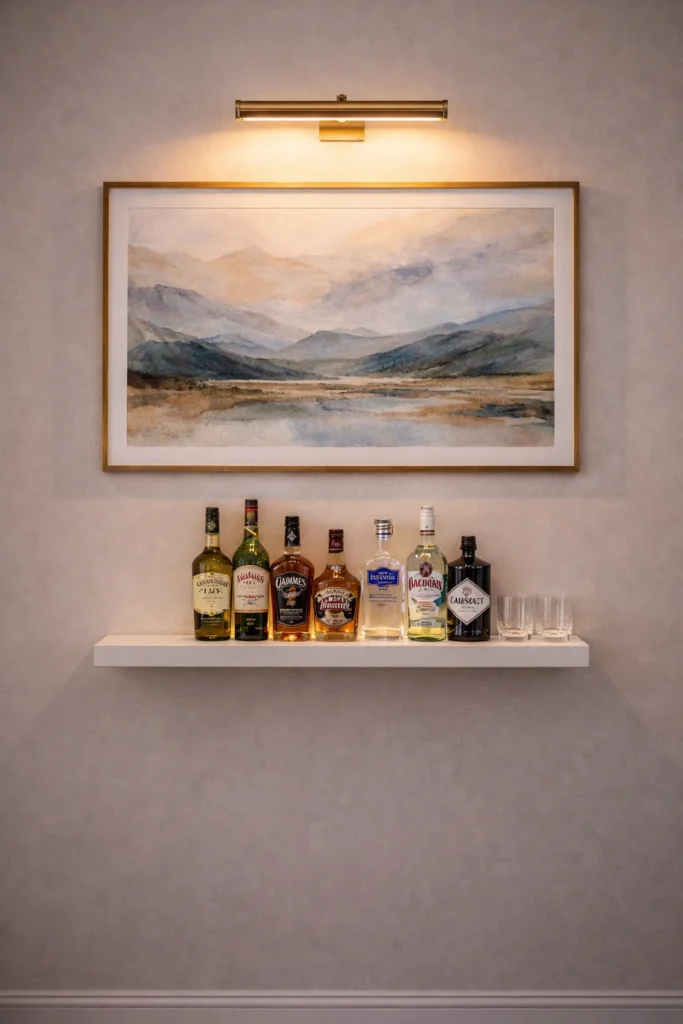 Art Frame Bar Idea