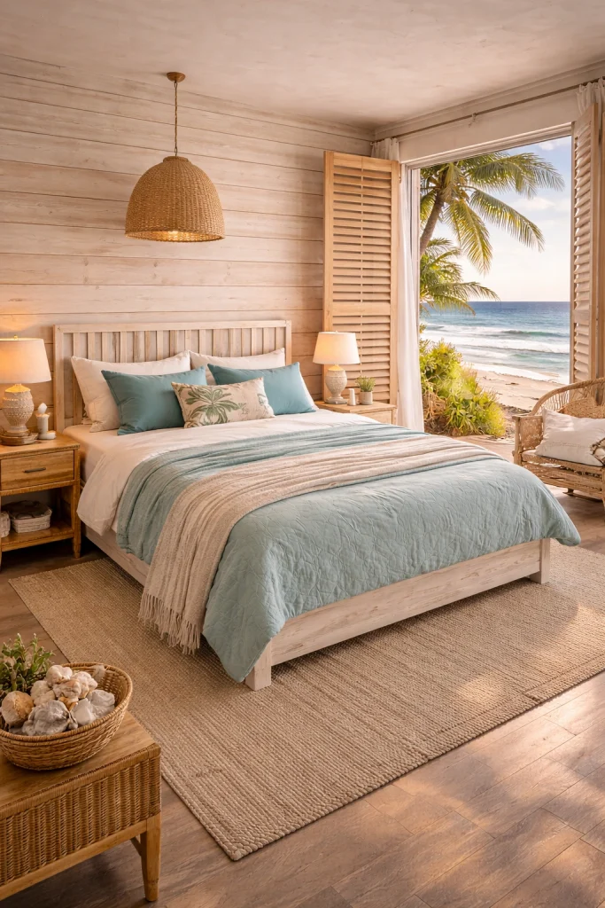 Beach Hut Inspired Bedroom Style