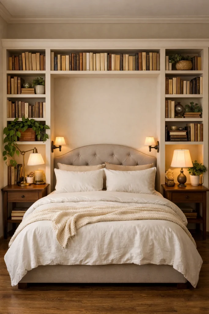 Bed Surround Library Wall Style