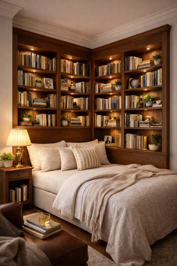 Bedroom Corner Library Style