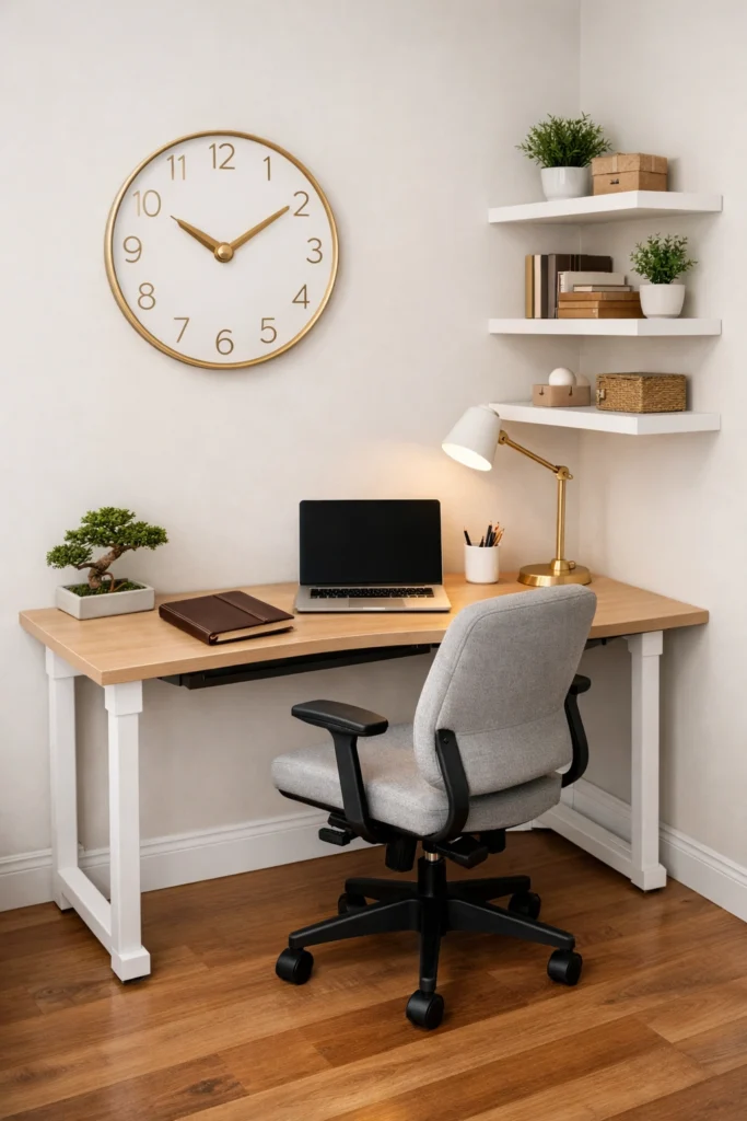 Bedroom Corner Office Idea