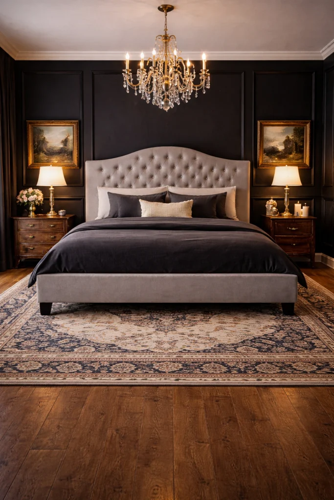Black Classic Luxury Bedroom Style