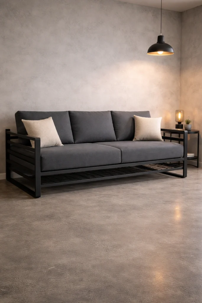 Black Metal Frame Sleeper Sofa Idea