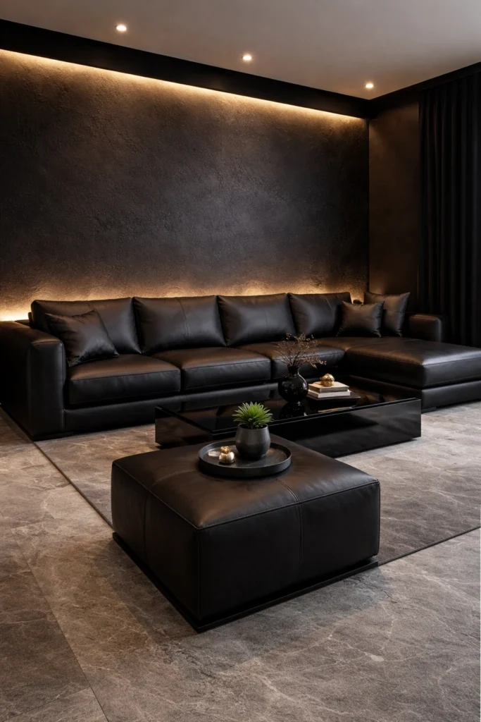 Black Modern Luxury Apartment Idea