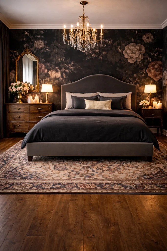 Black Romantic Bedroom Style