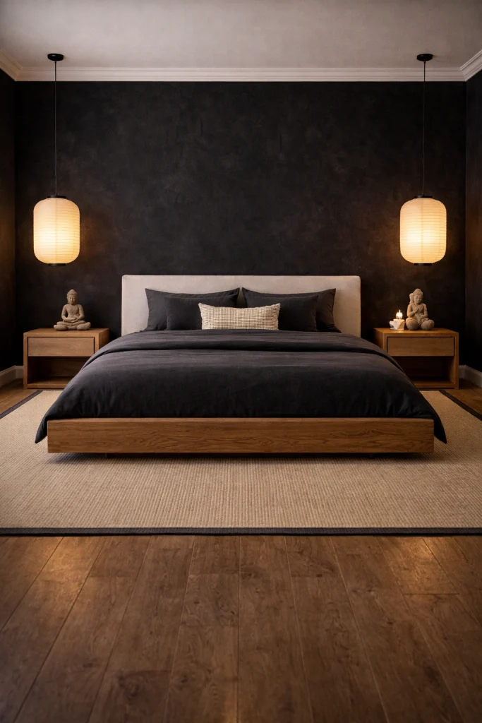 Black Zen Bedroom Style