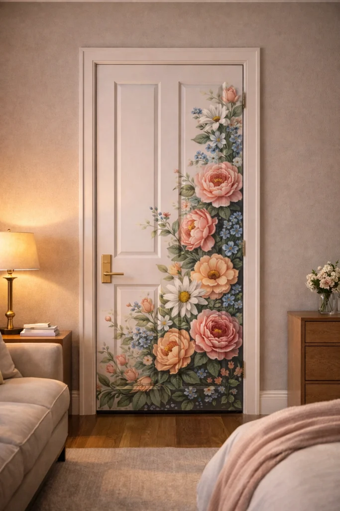 Blooming Wall Garden Door Style