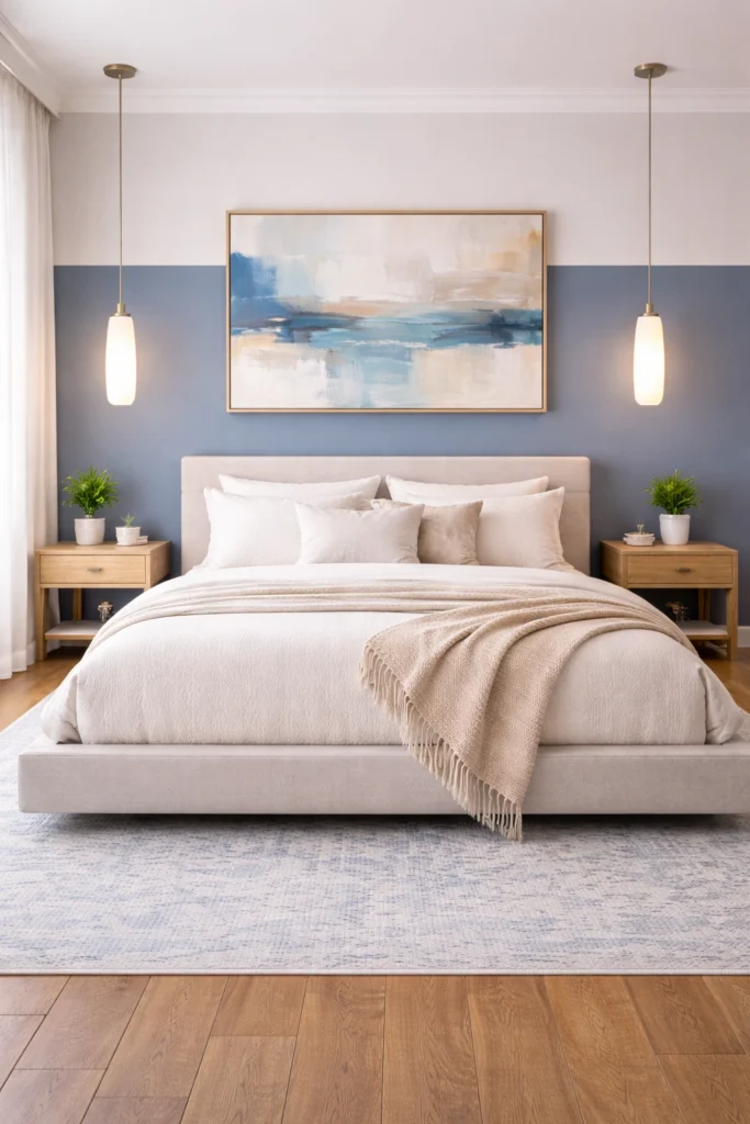 Blue Contemporary Bedroom Style