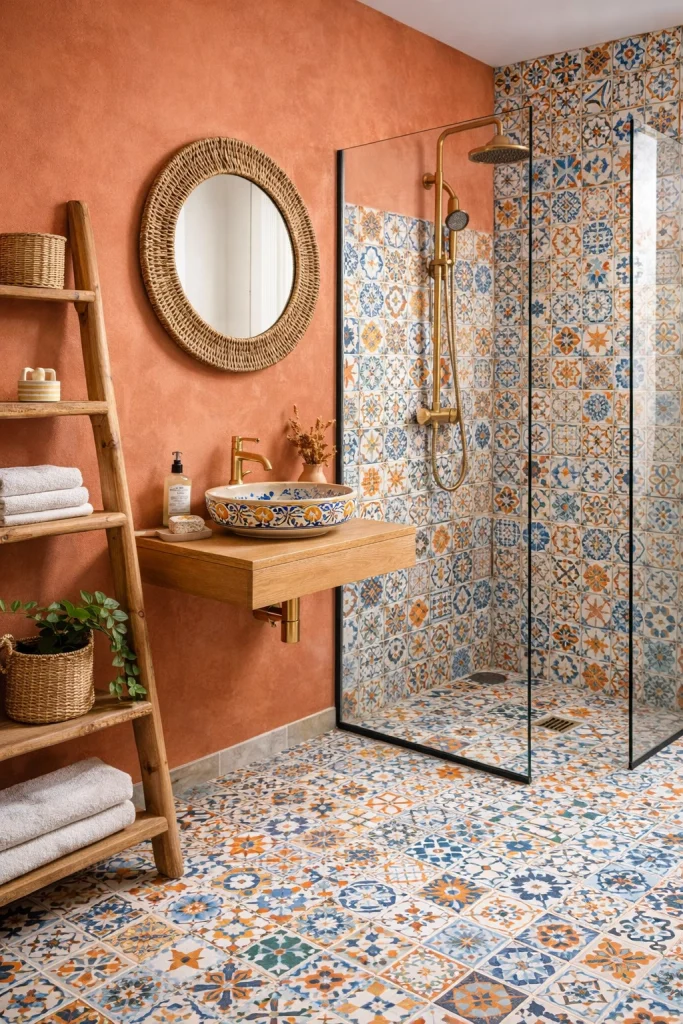 Boho Funk Bathroom Style