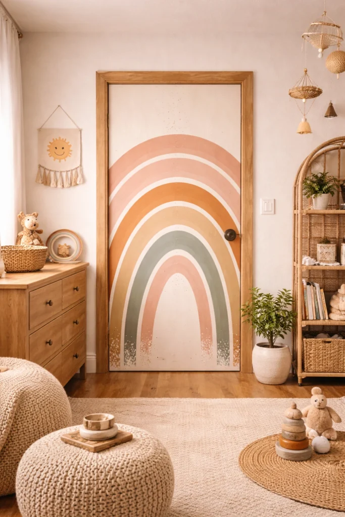 Boho Rainbow Arch Door Style