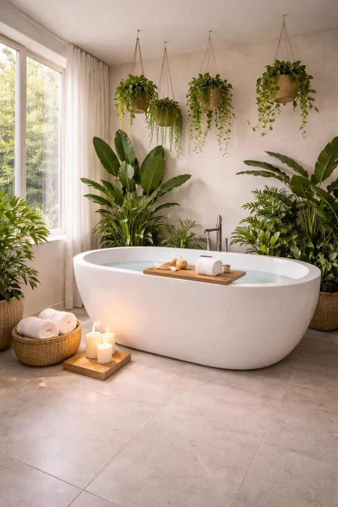 Botanical Spa Bathroom Style