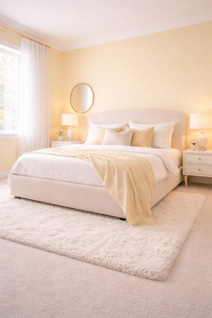 Butter Yellow Soft Pastel Bedroom Style