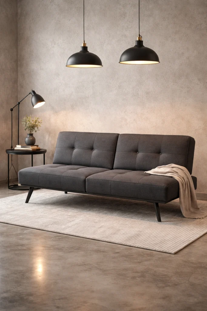 Charcoal Click-Clack Sofa Idea