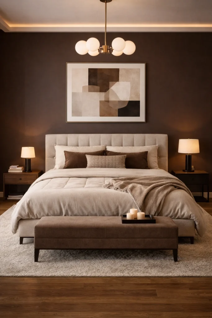 Chocolate Contemporary Bedroom Style