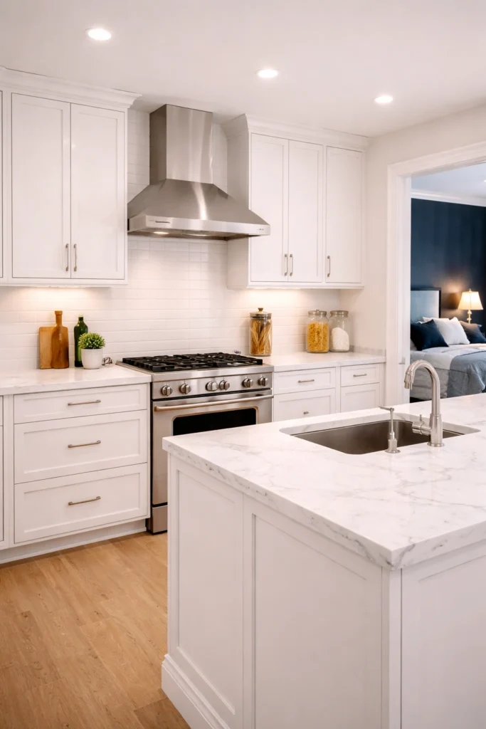 Classic White Elegant Kitchen Idea