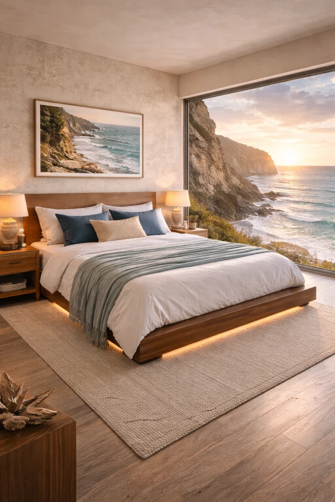 Cliffside Beach Panorama Bedroom Style