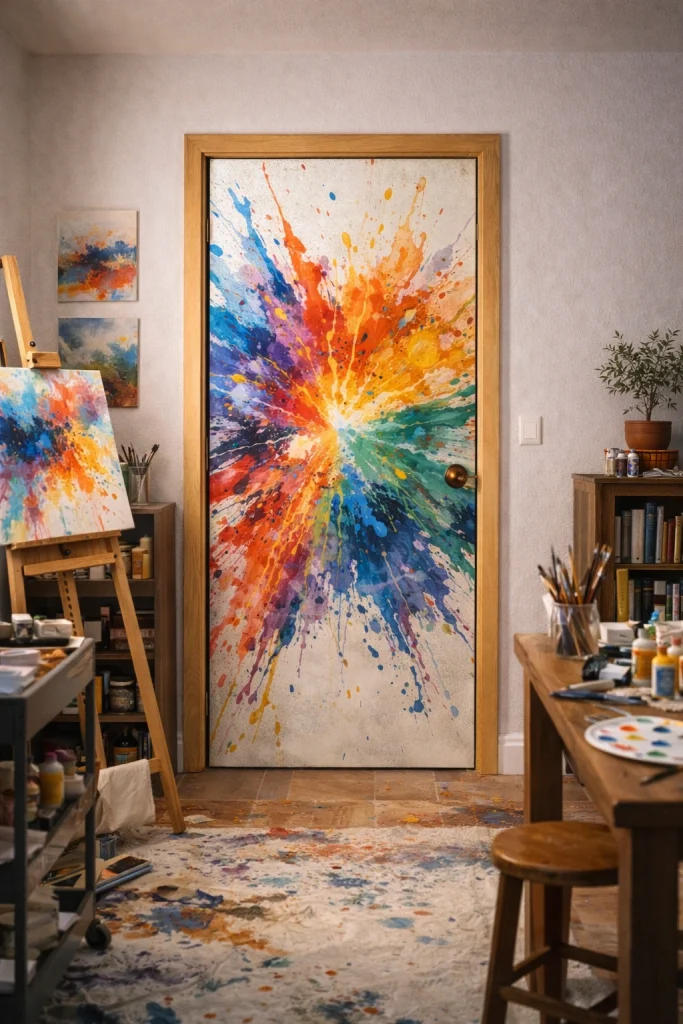 Colour Splash Explosion Door Style