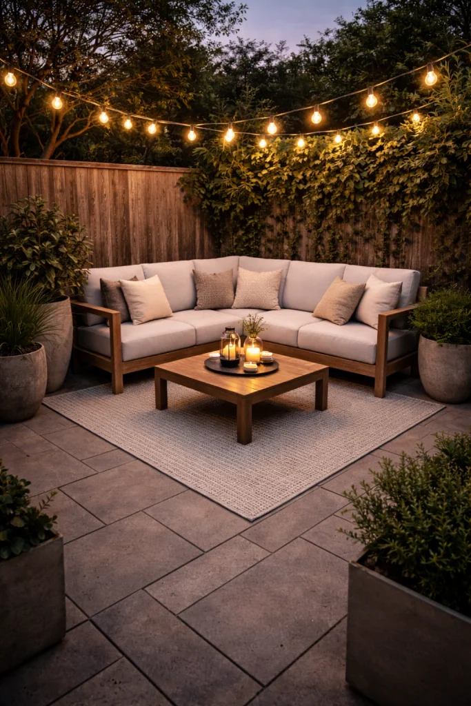 Compact Corner L-Shape Patio Style