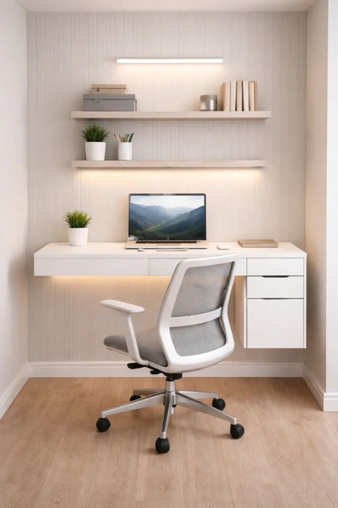 Compact Small Space Smart Office Idea