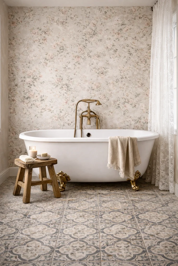 Cottagecore Farmhouse Bathroom Style