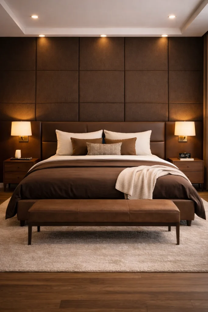 Dark Cocoa Hotel-Style Bedroom Style