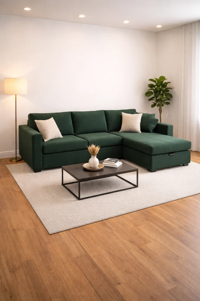 Dark Green Sectional Sleeper Sofa Idea