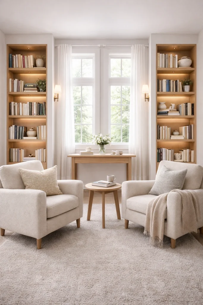Double Window Symmetry Library Style