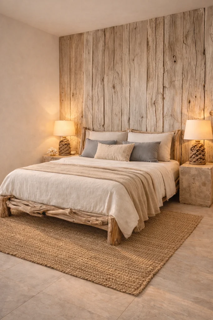 Driftwood Minimalist Coastal Bedroom Style