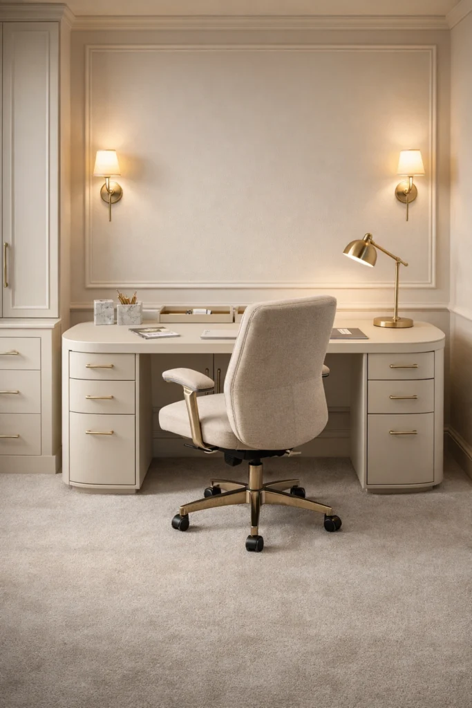 Elegant Cream Office Idea