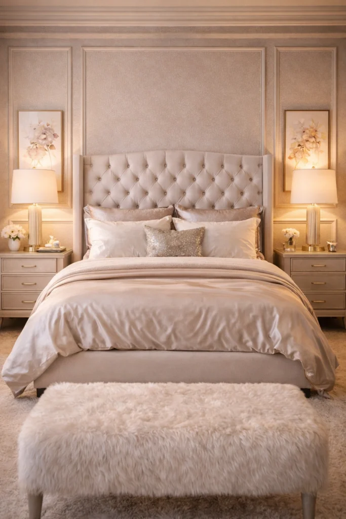 Feminine Luxury Suite Bedroom Style
