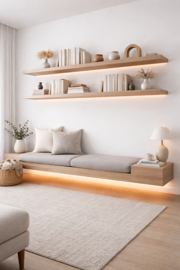 Floating Bench Library Style