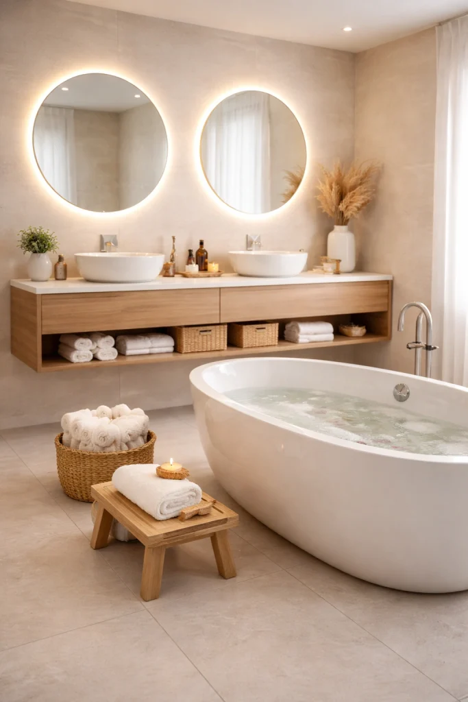 Floating Vanity Spa Bathroom Style