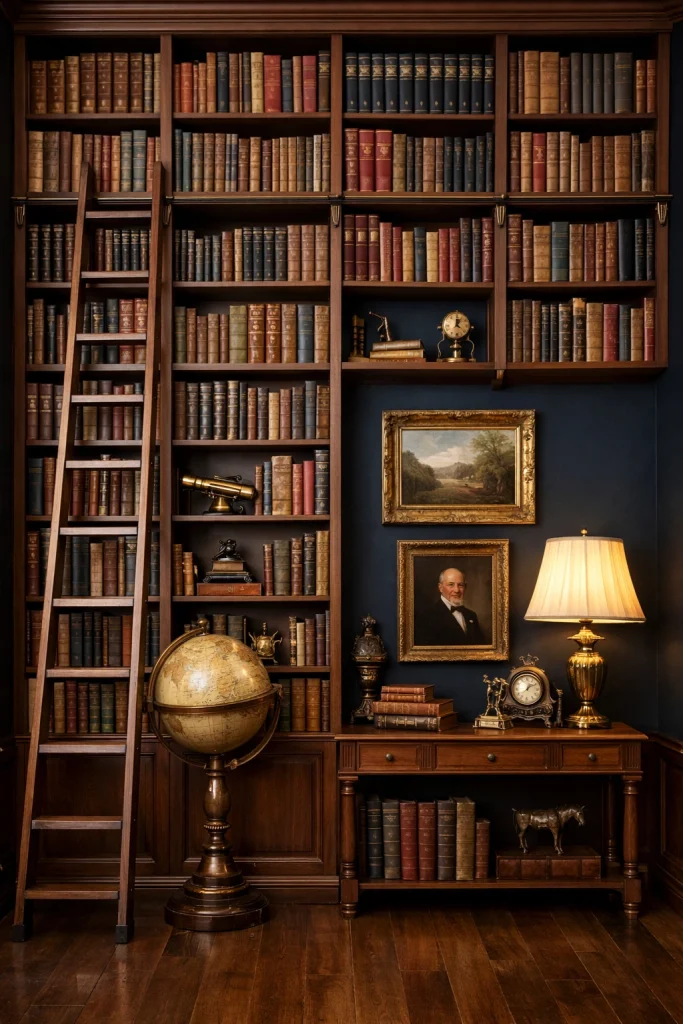 Floor-to-Ceiling Wall Library Style