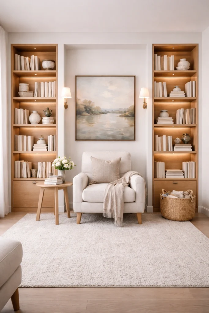 Framed Wall Symmetry Library Style