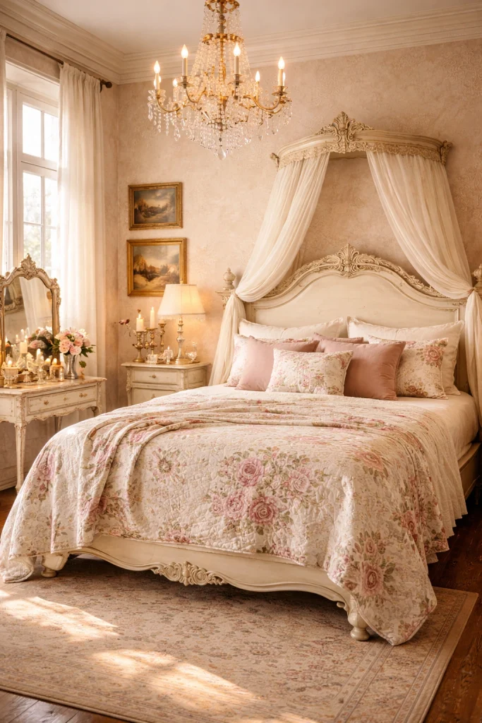 French Chateau Romantic Bedroom Style