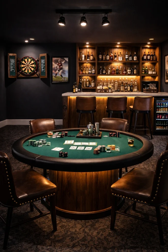 Game Night Basement Bar Style