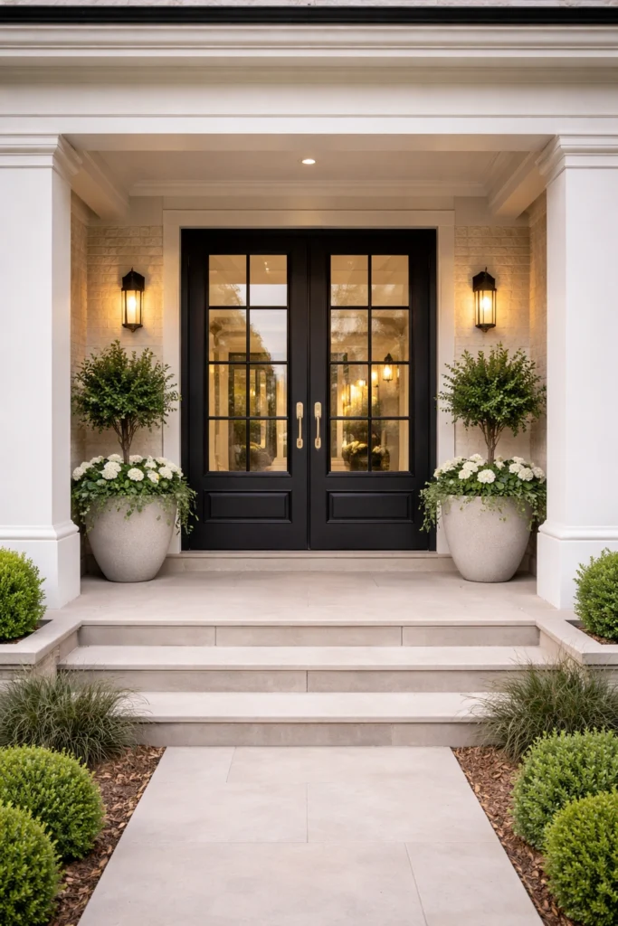 Grand Double Door Porch Idea