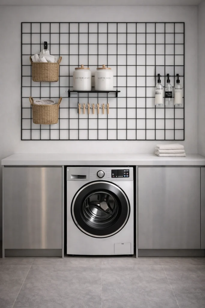 Grid Organizer Utility Room Style
