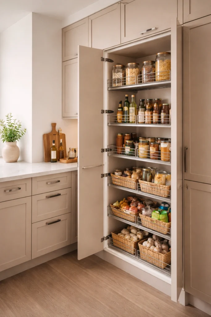 Hidden Storage Genius Kitchen Idea