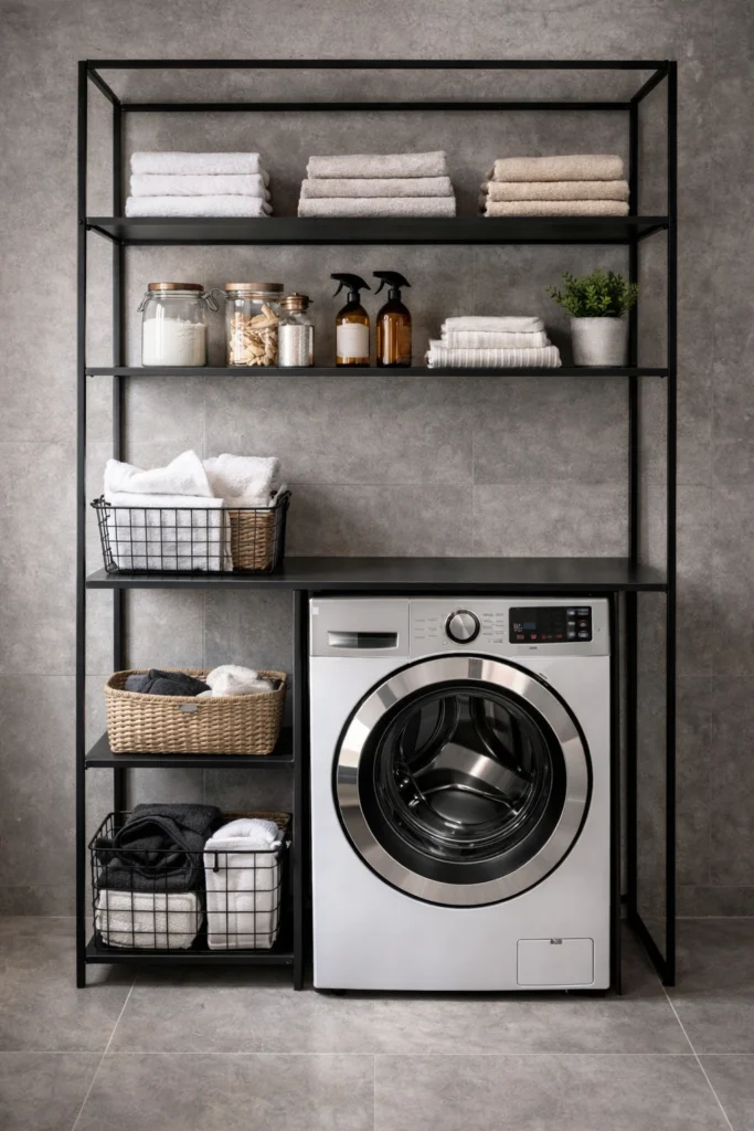 Industrial Metal Frame Laundry Style