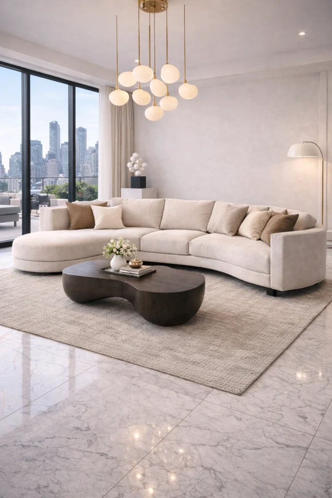 Luxury Curved Sectional Sofa Style