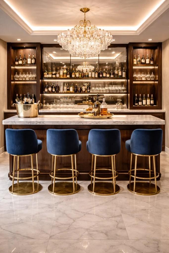 Luxury Hotel Style Basement Bar Style
