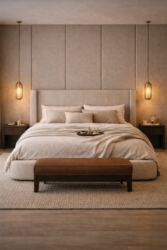 Luxury Neutral Hotel Bedroom Style