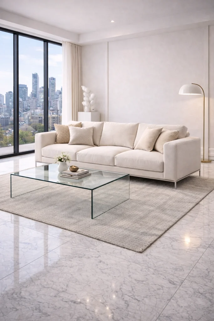 Luxury White Designer Sofa Style