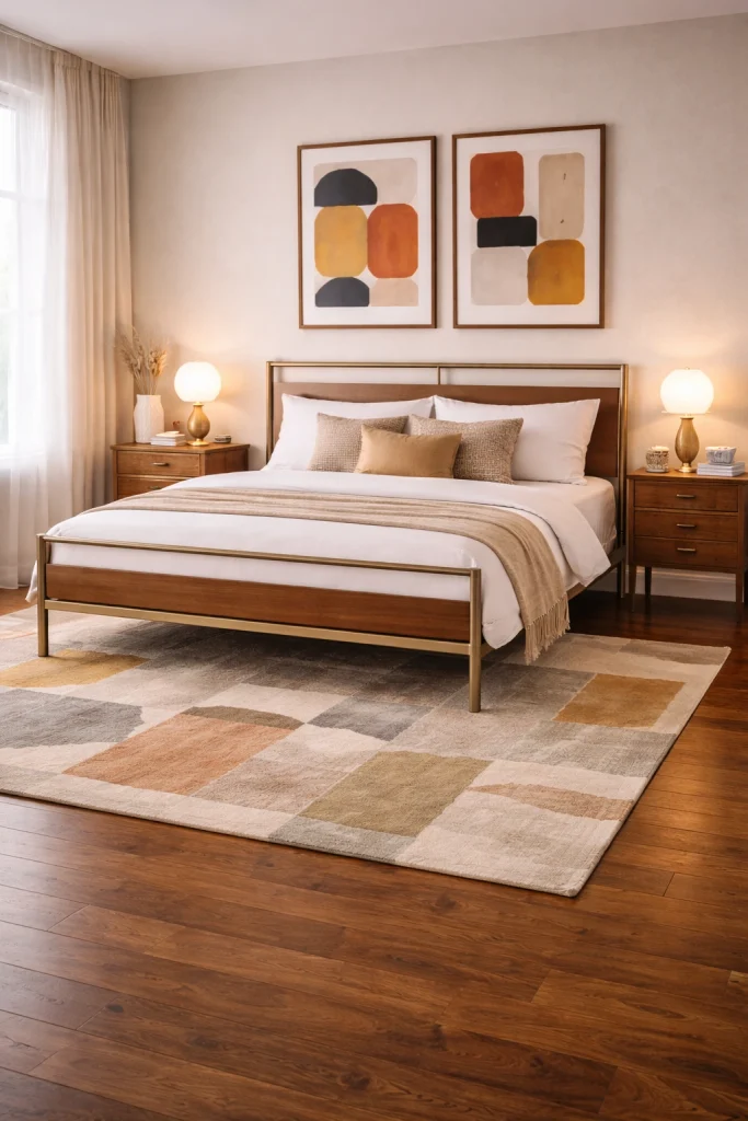Mid-Century Modern Metal Bed Style