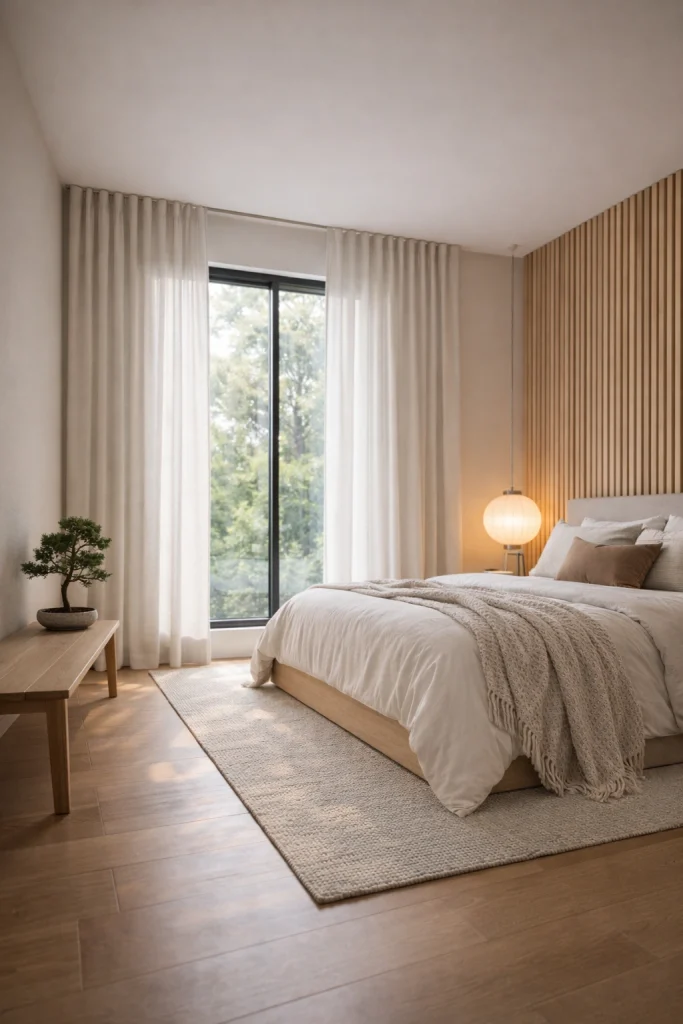 Minimal Japanese-Style Curtains Style